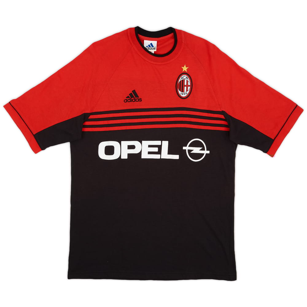 1998-00 AC Milan adidas Cotton Tee - 9/10 - (M/L)