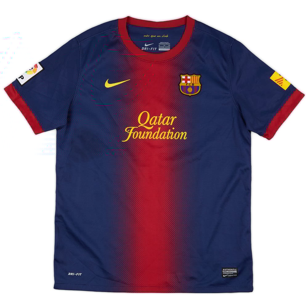 2012-13 Barcelona Home Shirt - 9/10 - (XL.Boys)