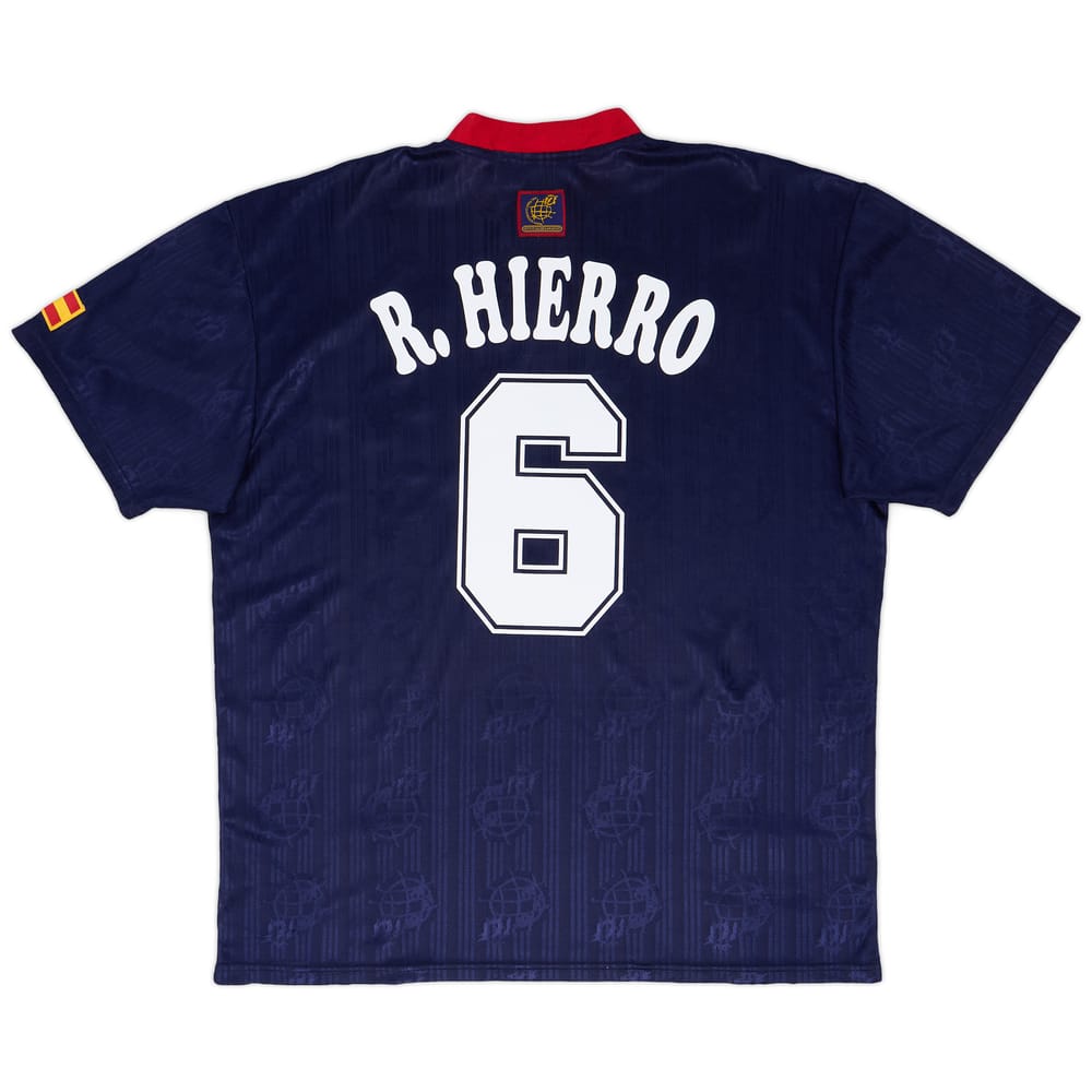 1996-98 Spain Away Shirt R.Hierro #6 - 7/10 - (XL)