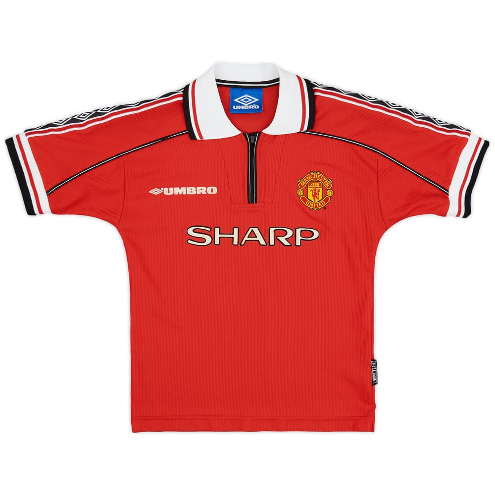 1998-00 Manchester United Home Shirt - 7/10 - (S.Boys)