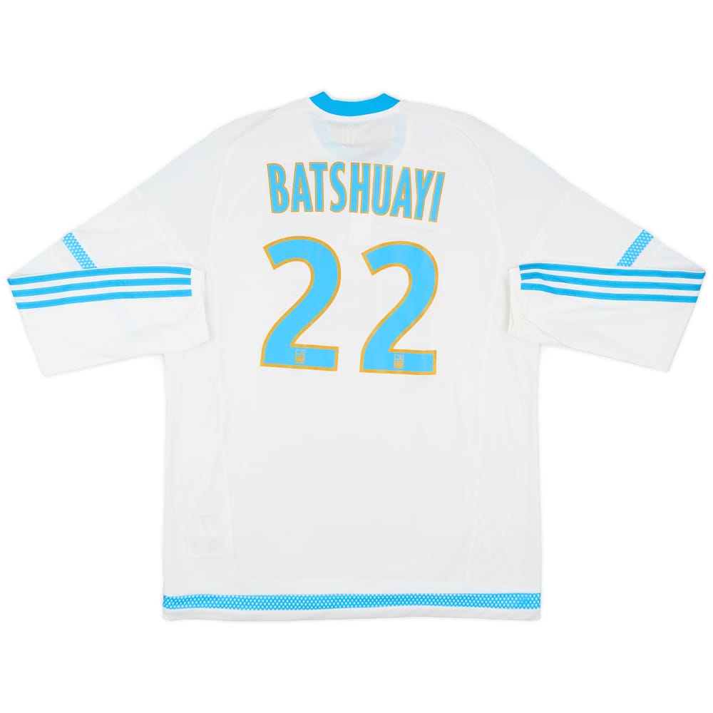2015-16 Olympique Marseille Player Issue Home L/S Shirt Batshuayi #22 - 8/10 - (XL)