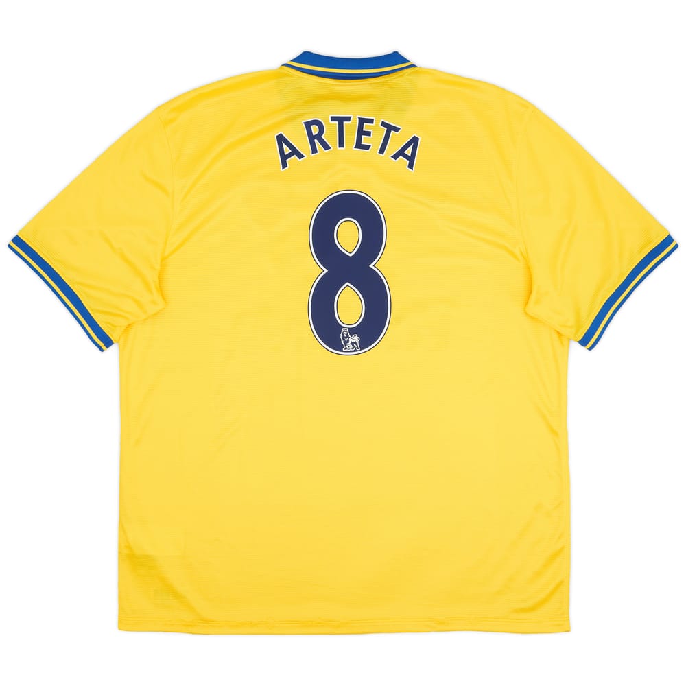 2013-14 Arsenal Away Shirt Arteta #8 - 6/10 - (XXL)