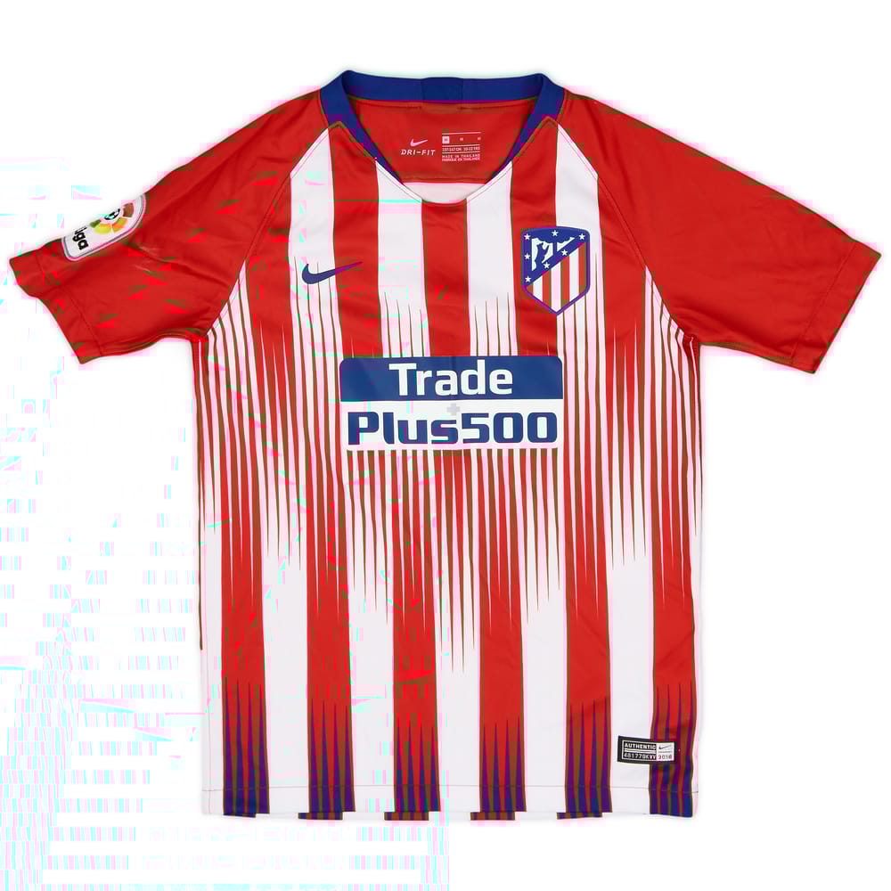 2018-19 Atletico Madrid Home Shirt - 8/10 - (M.Boys)