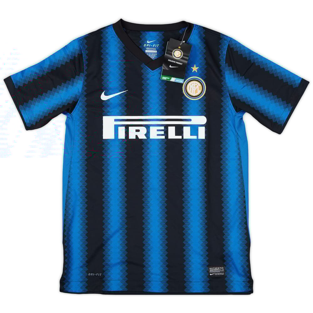 2010-11 Inter Milan Home Shirt (L.Boys)