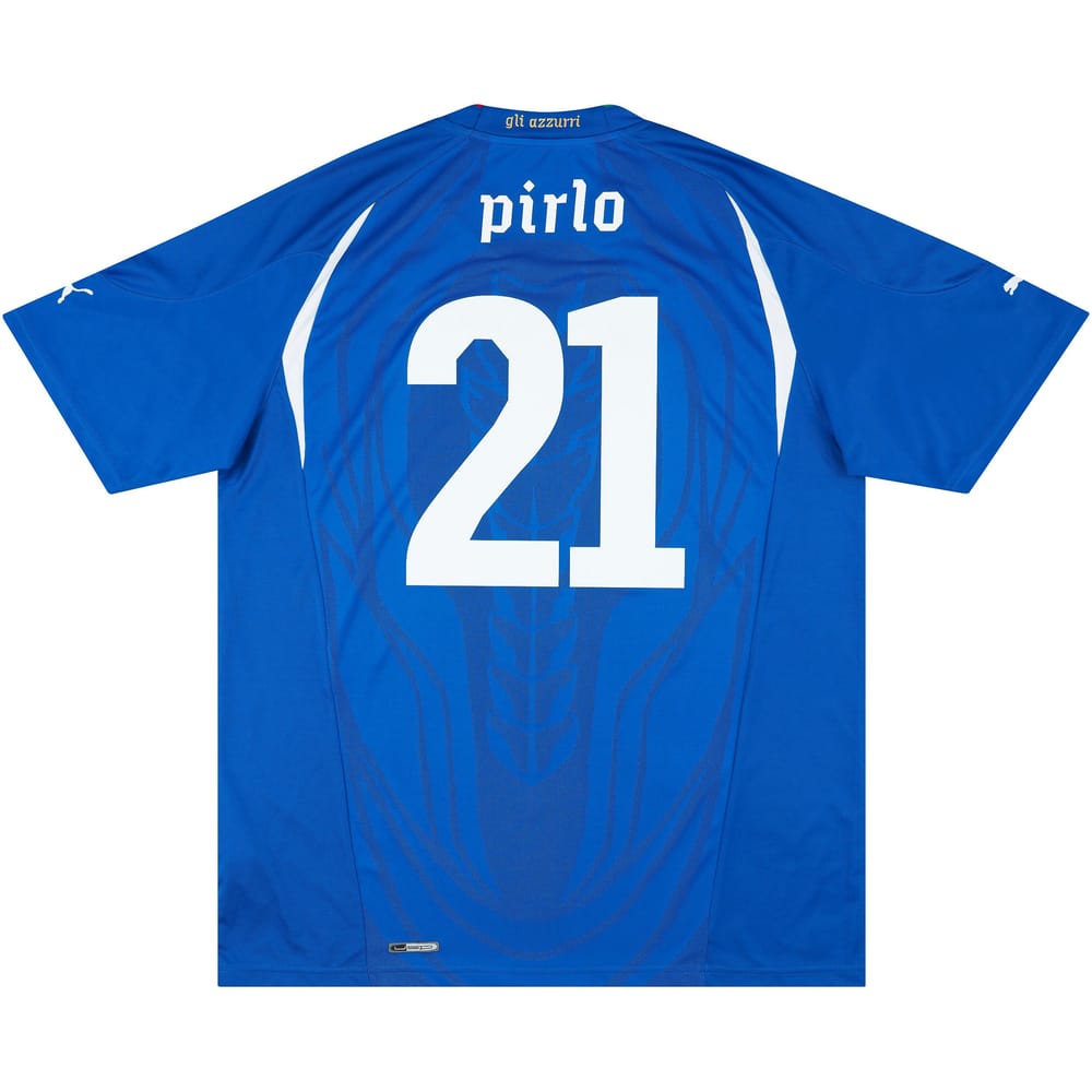 2010-12 Italy Home Shirt Pirlo #21 - 8/10 - (S)