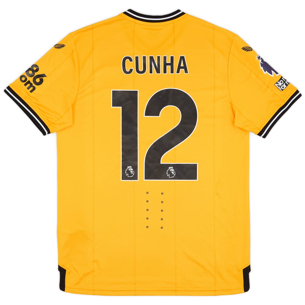 2023-24 Wolves Match Issue Home Shirt Cunha #12