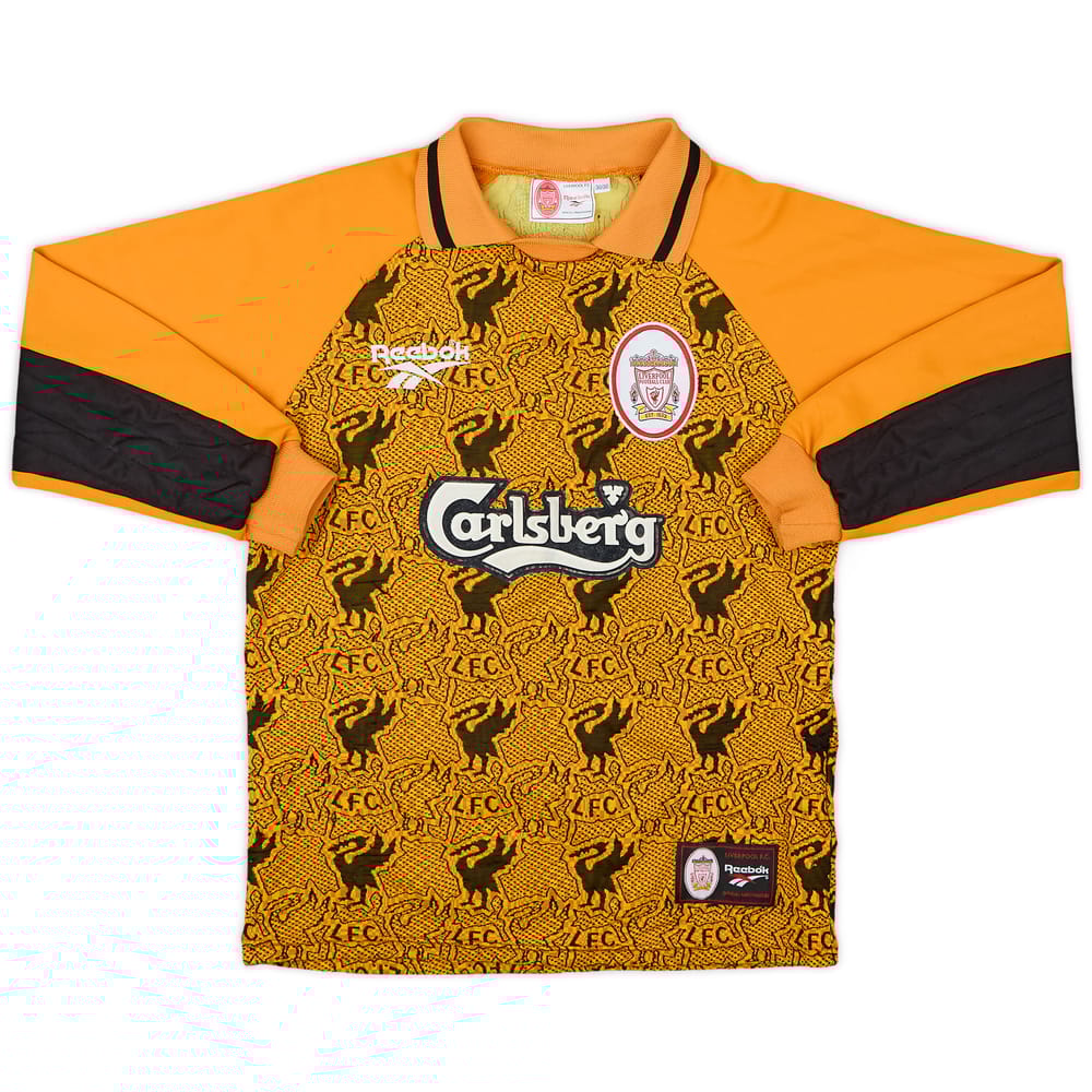 1996-97 Liverpool GK Shirt - 7/10 - (L.Boys)