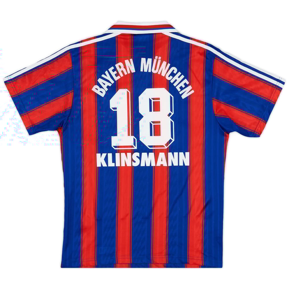 1995-97 Bayern Munich Home Shirt Klinsmann #18 - 7/10 - (S)