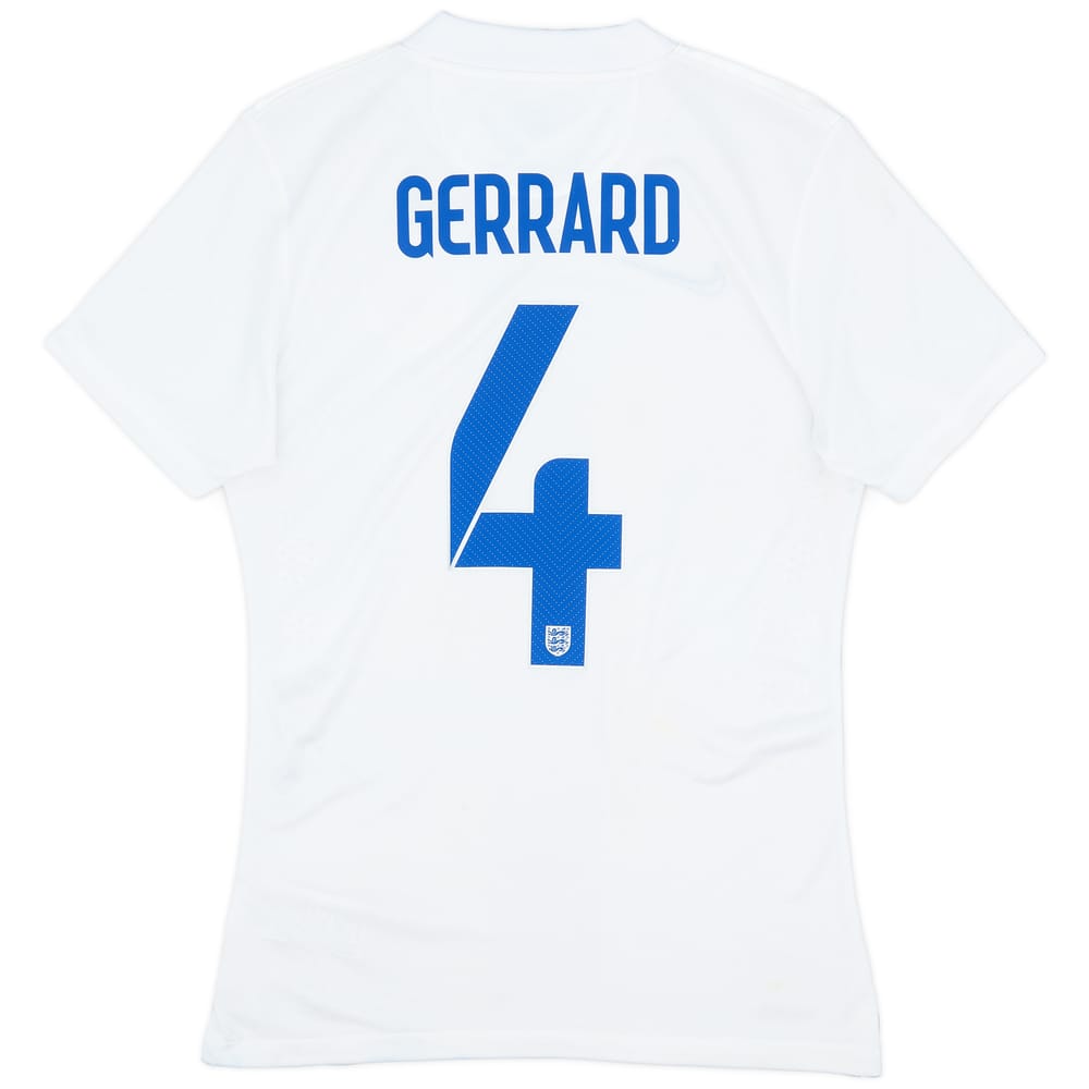 2014-15 England Authentic Home Shirt Gerrard #4 - 8/10 - (S)