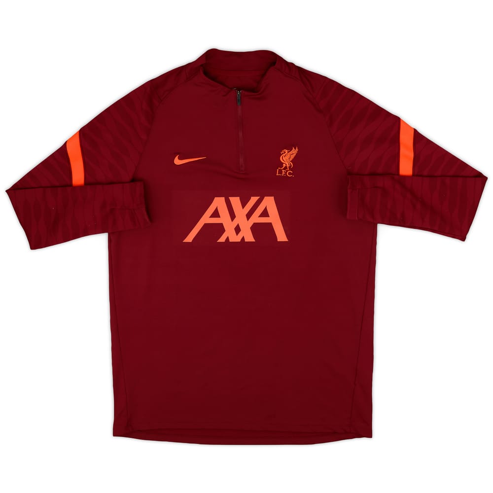2021-22 Liverpool Nike 1/4 Zip Training Top - 9/10 - (L)