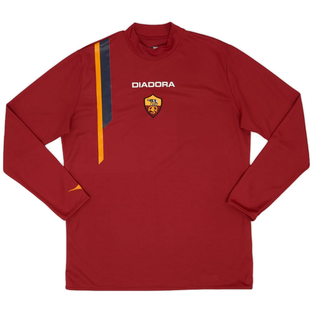 2005-06 Roma Diadora L/S Training Shirt - 8/10 - (XXL)