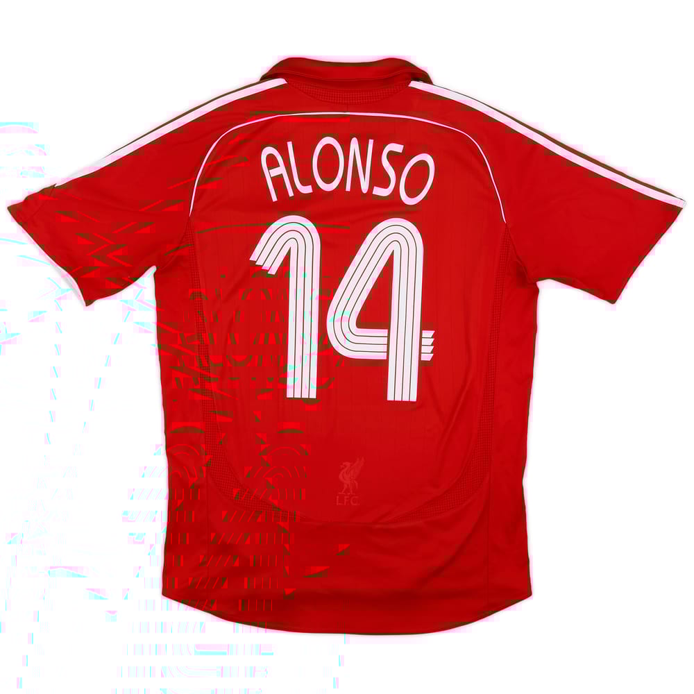 2006-08 Liverpool Home Shirt Alonso #14 - 6/10 - (M)