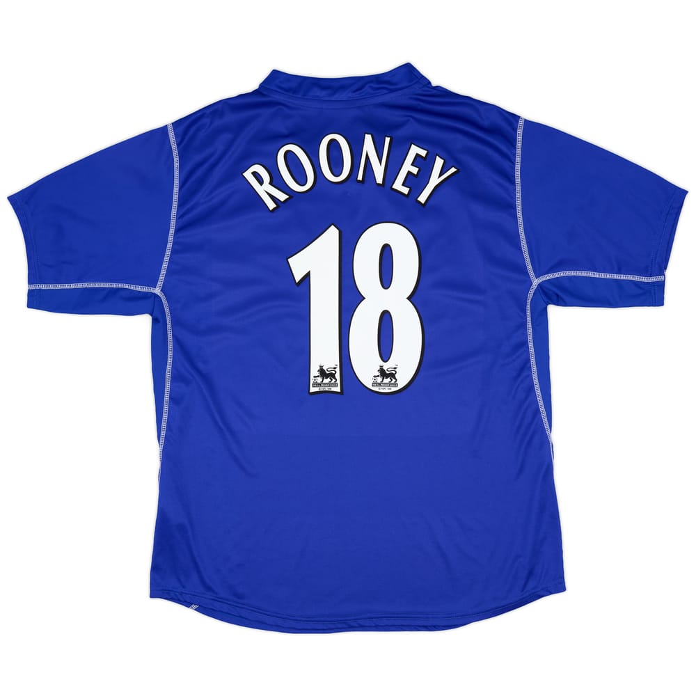 2002-03 Everton Home Shirt Rooney #18 - 9/10 - (XXL)