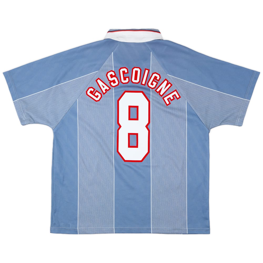 1996-97 England Away Shirt Gascoigne #8 - 9/10 - (XL)