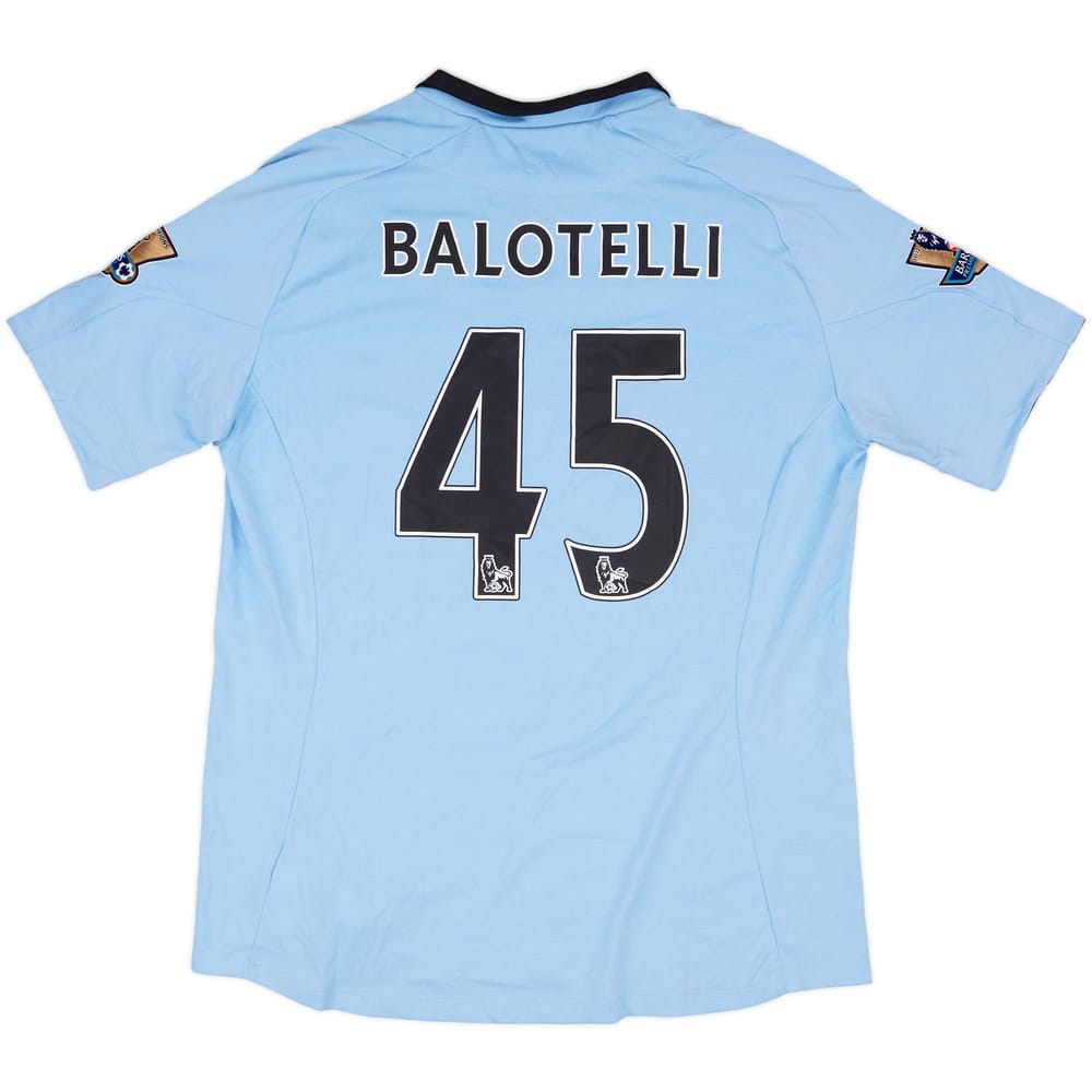 2012-13 Manchester City Home Shirt Balotelli #45 (L)