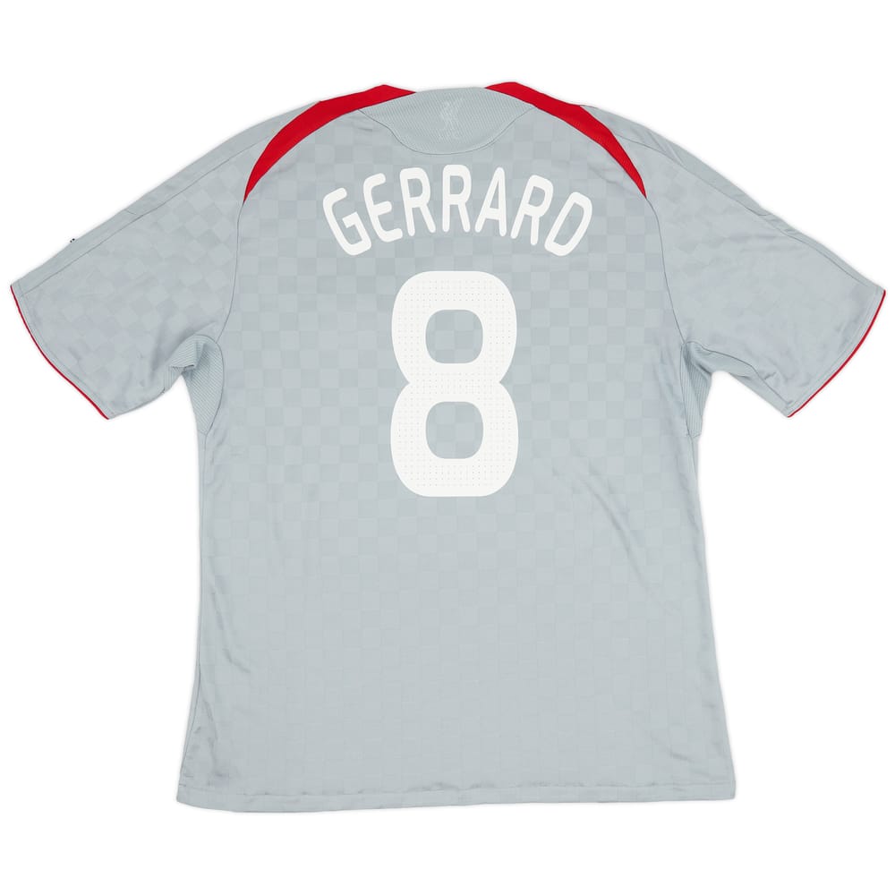 2008-09 Liverpool Away Shirt Gerrard #8 - 5/10 - (XL)