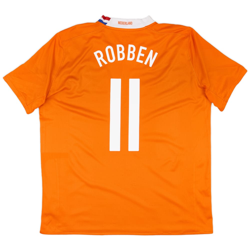 2008-10 Netherlands Home Shirt Robben #11 - 6/10 - (XL)