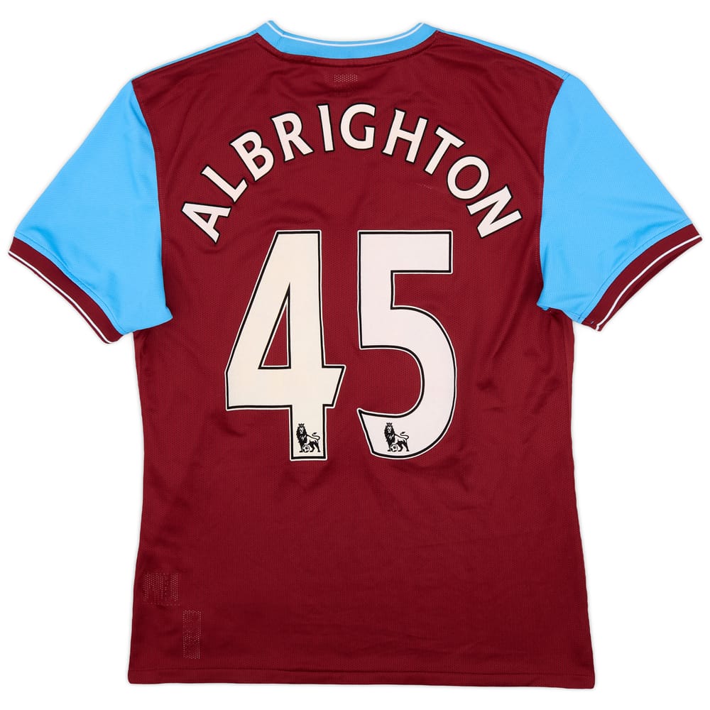 2009-10 Aston Villa Player Issue Home Shirt Albrighton #45 - 6/10 - (L)