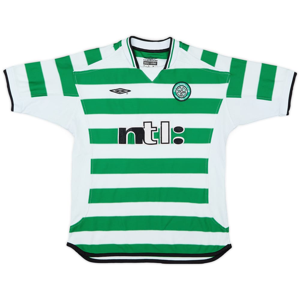 2001-03 Celtic Home Shirt - 6/10 - (L.Boys)