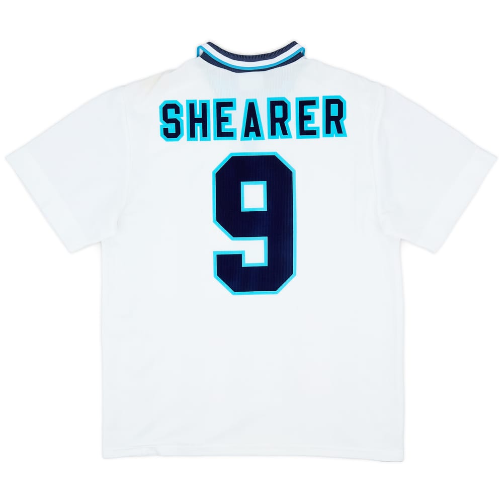 1995-97 England Home Shirt Shearer #9 - 8/10 - (L)