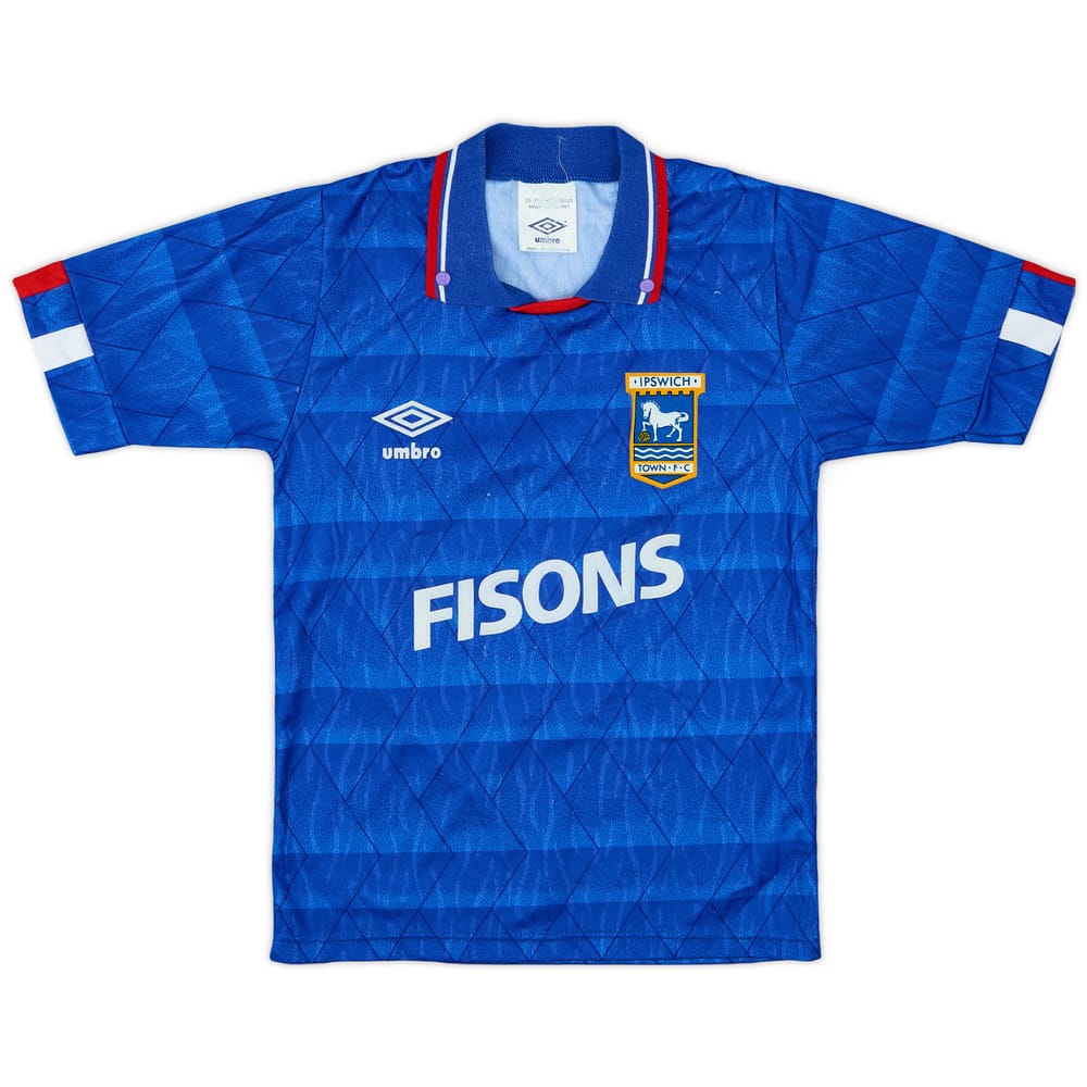 1989-92 Ipswich Home Shirt - 9/10 - (S.Boys)