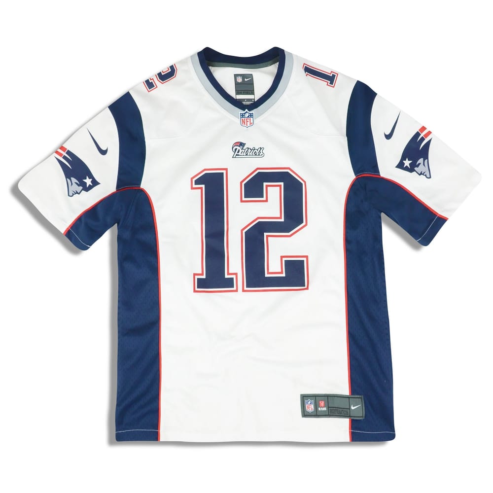 2012-18 New England Patriots Brady #12 Nike Game Jersey (Away) Y