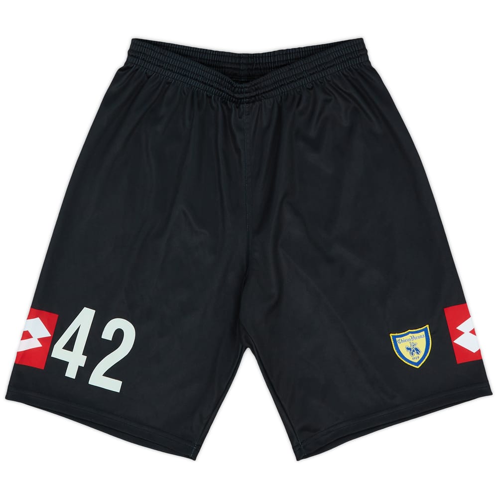 2007-08 Chievo Verona GK Shorts #42 (Zappino)- 9/10 - (L)