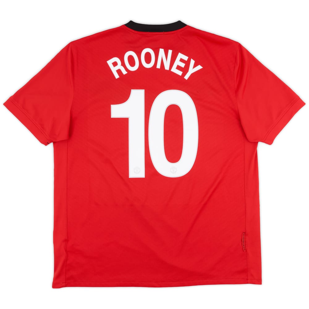 2009-10 Manchester United Home Shirt Rooney #10 - 8/10 - (XL)