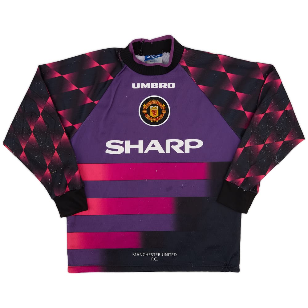 1996-97 Manchester United Purple GK Shirt - 5/10 - (Y)