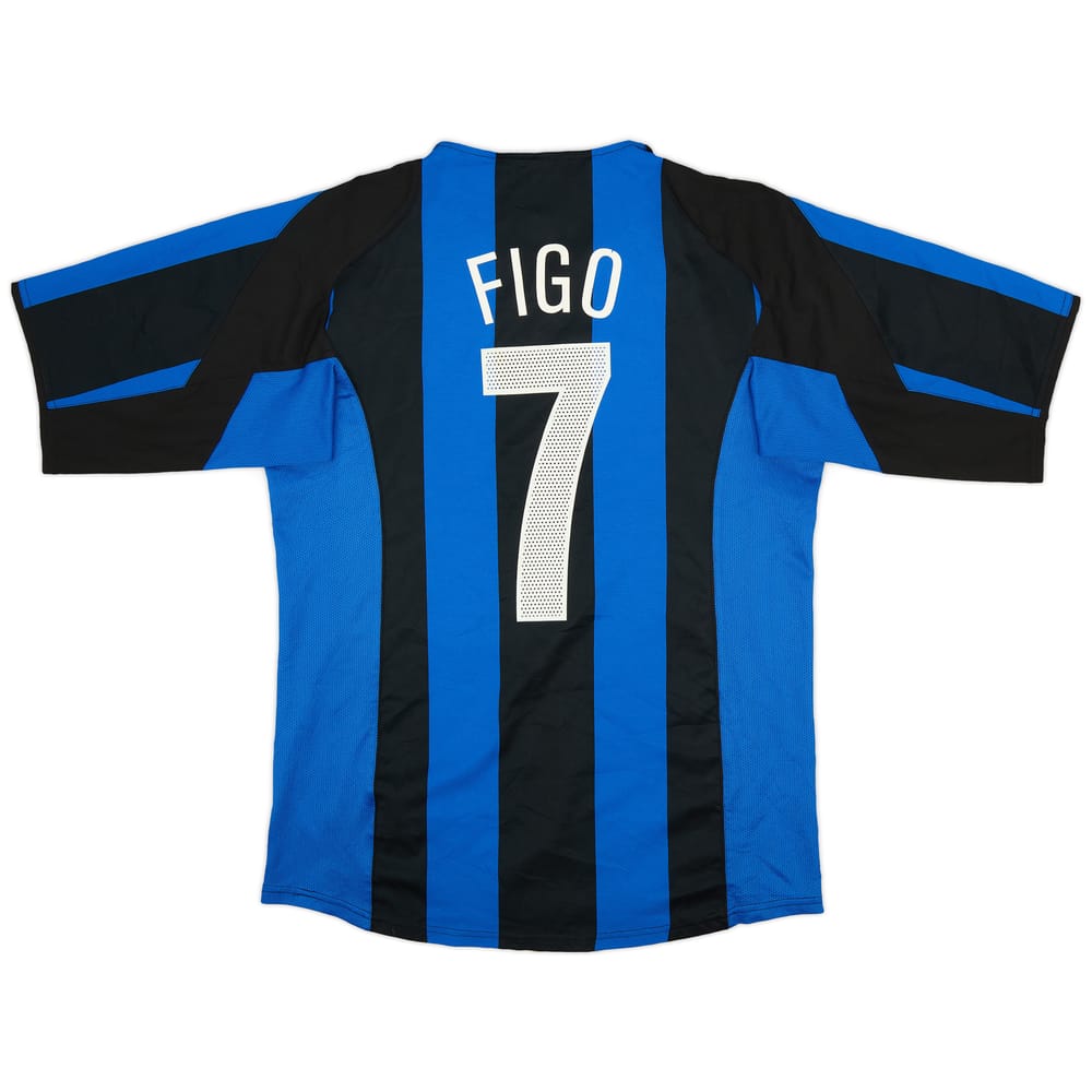 2004-05 Inter Milan Home Shirt Figo #7 - 8/10 - (M)