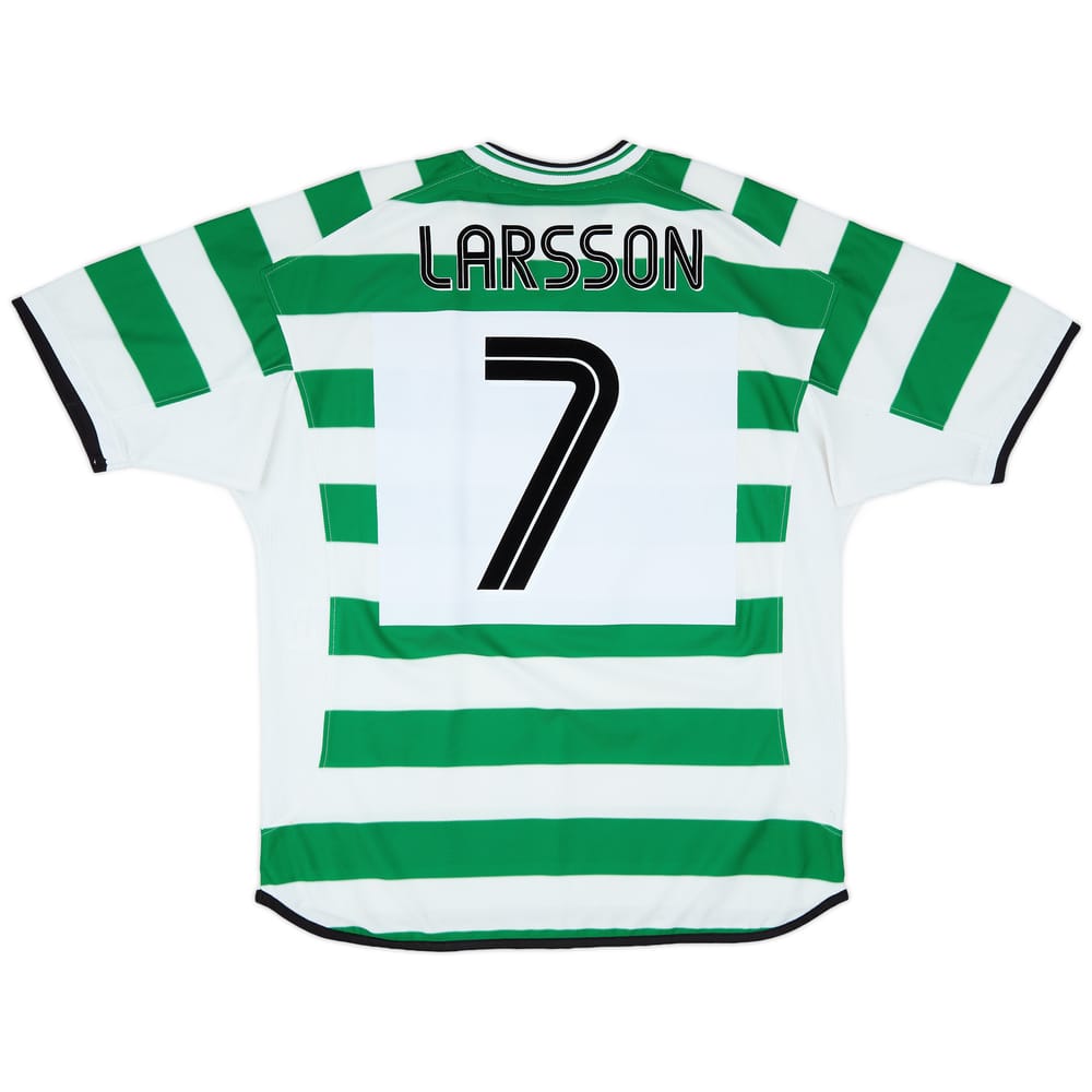 2001-03 Celtic Home Shirt Larsson #7 - 6/10 - (XL)