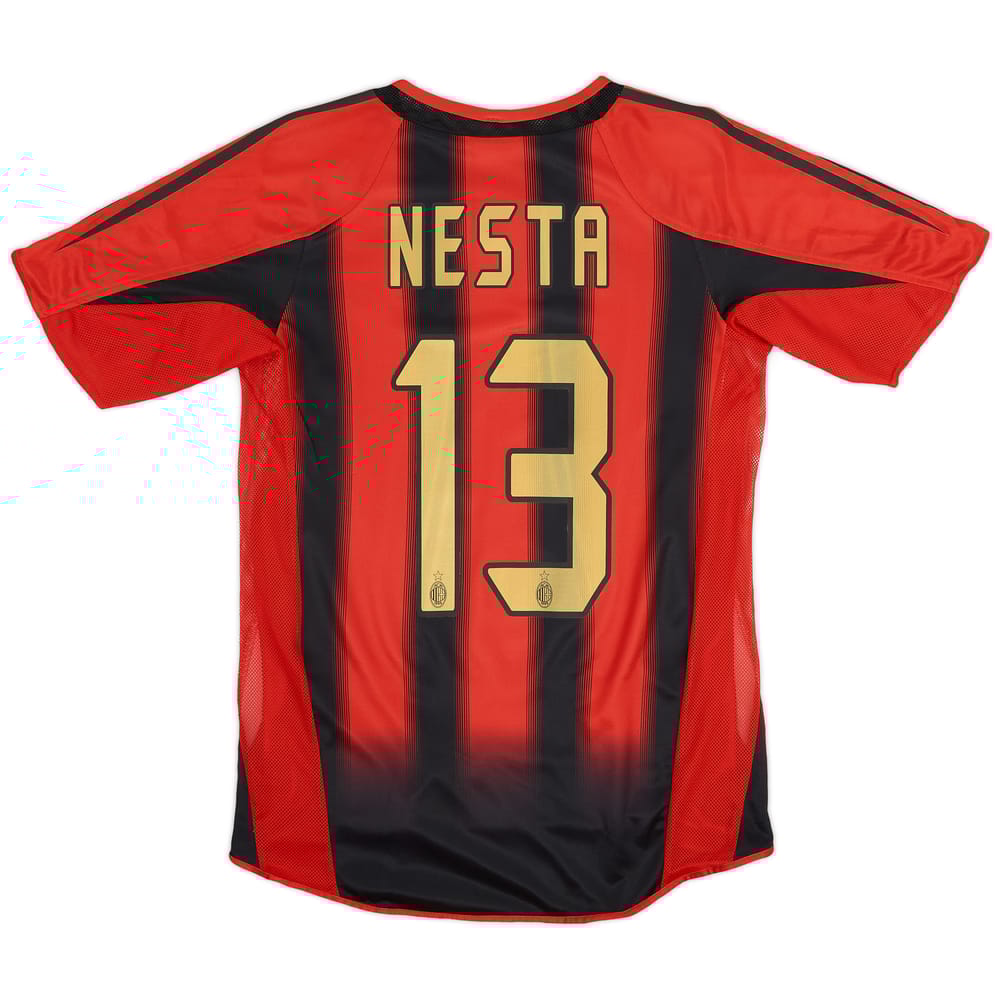 2004-05 AC Milan Home Shirt Nesta #13 - 8/10 - (S)