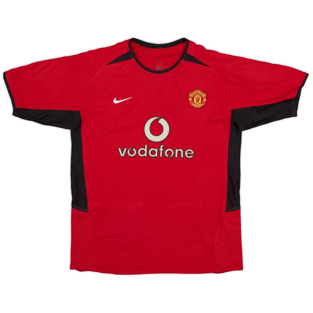 2002-04 Manchester United Home Shirt - 8/10 - (L.Boys)
