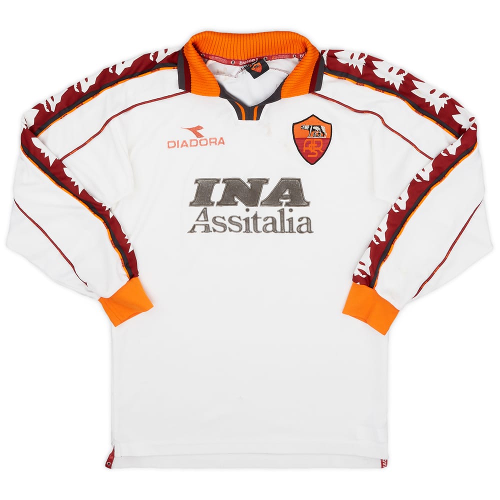 1998-99 Roma Away L/S Shirt - 5/10 - (S)