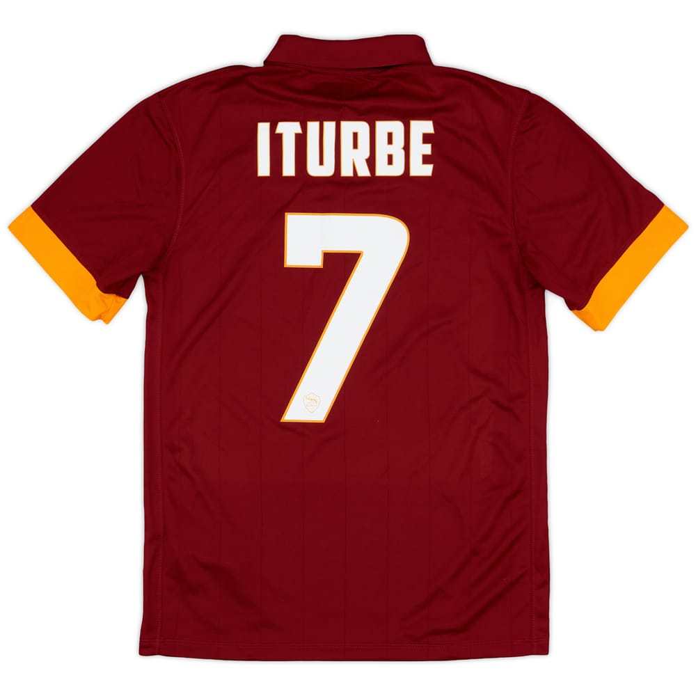 2014-15 Roma Home Shirt Iturbe #7 - 7/10 - (S)