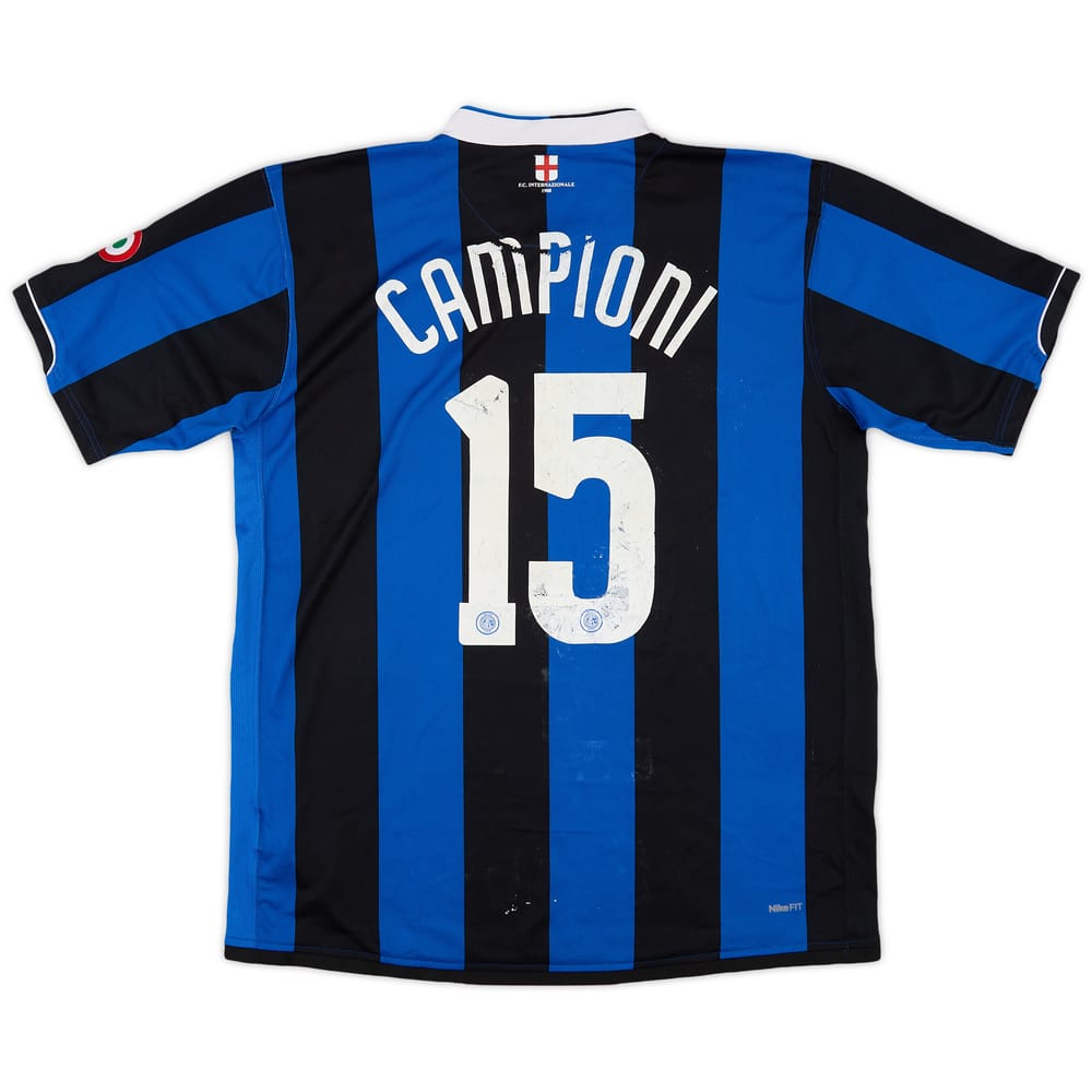 2006-07 Inter Milan Home Shirt Campioni #15 - 4/10 - (XL)