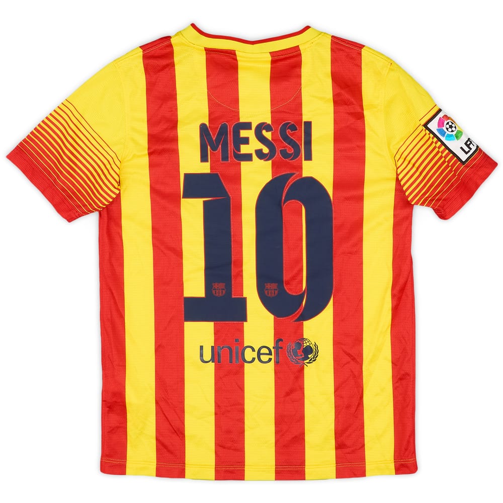 2013-15 Barcelona Away Shirt Messi #10 - 9/10 - (M.Boys)