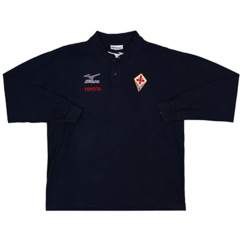 2001-02 Fiorentina Mizuno Polo L/S Shirt - 8/10 - (XL)