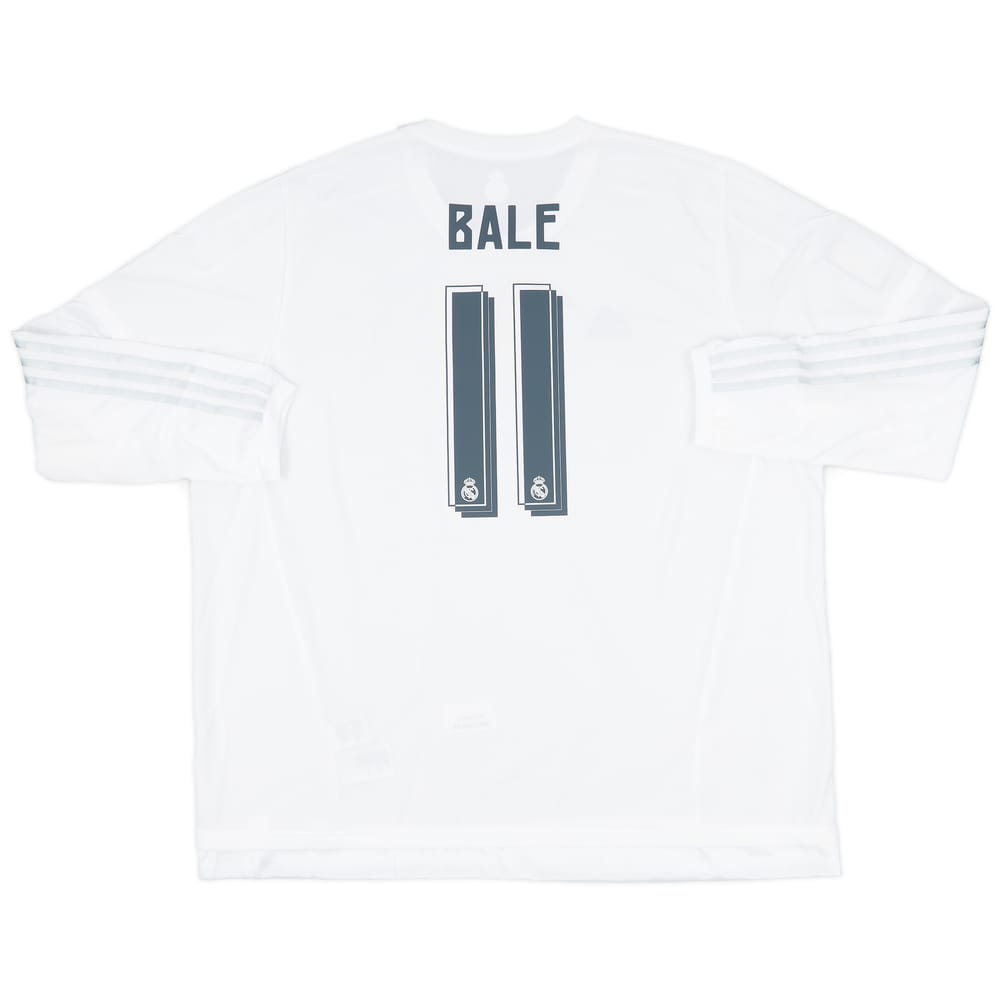 2015-16 Real Madrid Home L/S Shirt Bale #11 (3XL)