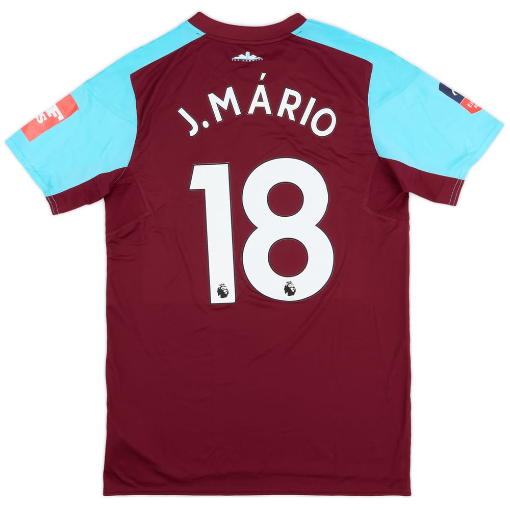 2017-18 West Ham Match Issue FA Cup Home Shirt J. Mario #18