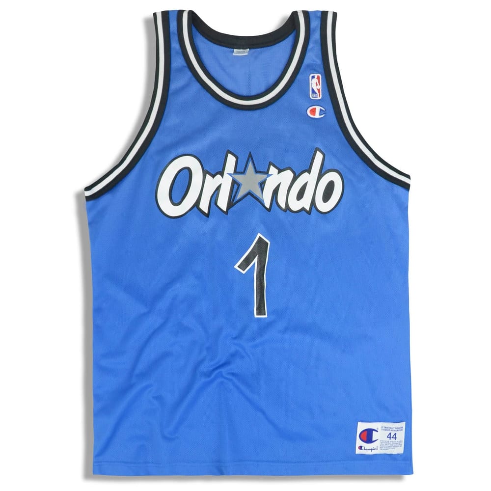 1995-98 Orlando Magic Hardaway #1 Champion Jersey (Away) L