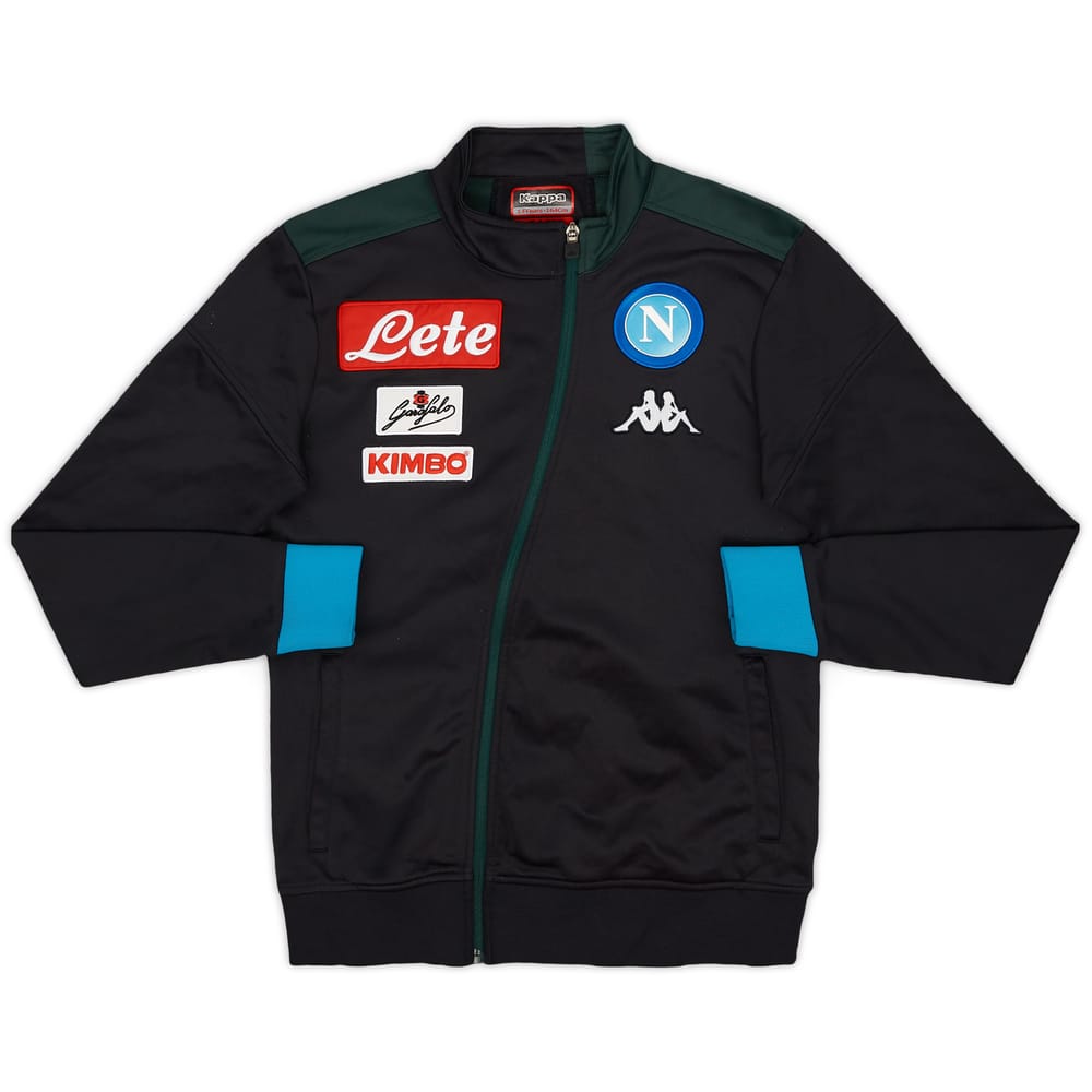 2018-19 Napoli Kappa Track Jacket - 8/10 - (L.Boys)