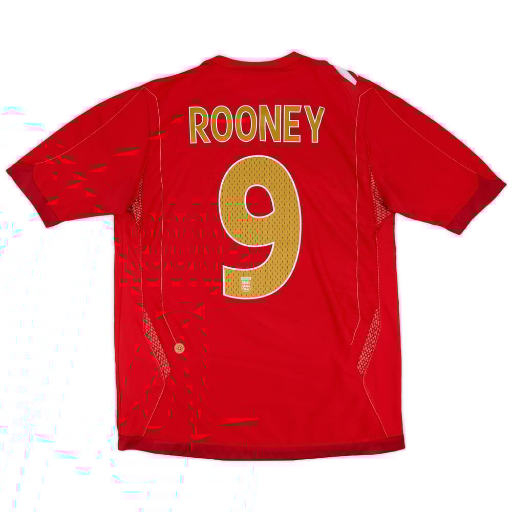 2006-08 England Away Shirt Rooney #9 - 6/10 - (M)