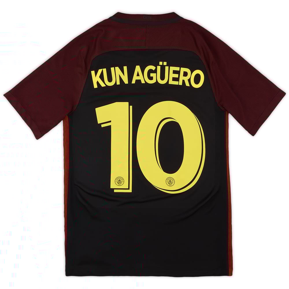 2016-17 Manchester City Away Shirt Kun Aguero #10 - 8/10 - (S)