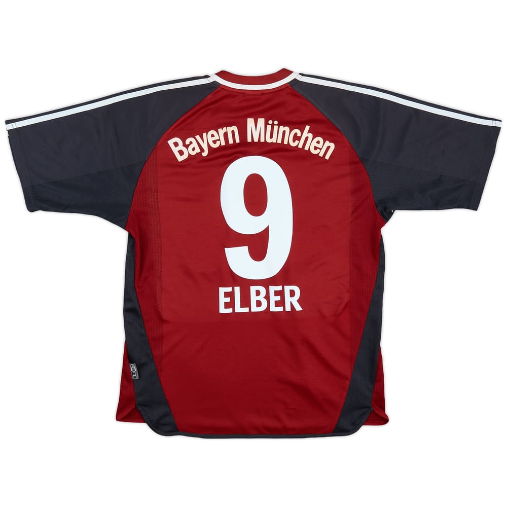 2001-02 Bayern Munich Home Shirt Elber #9 - 6/10 - (M)