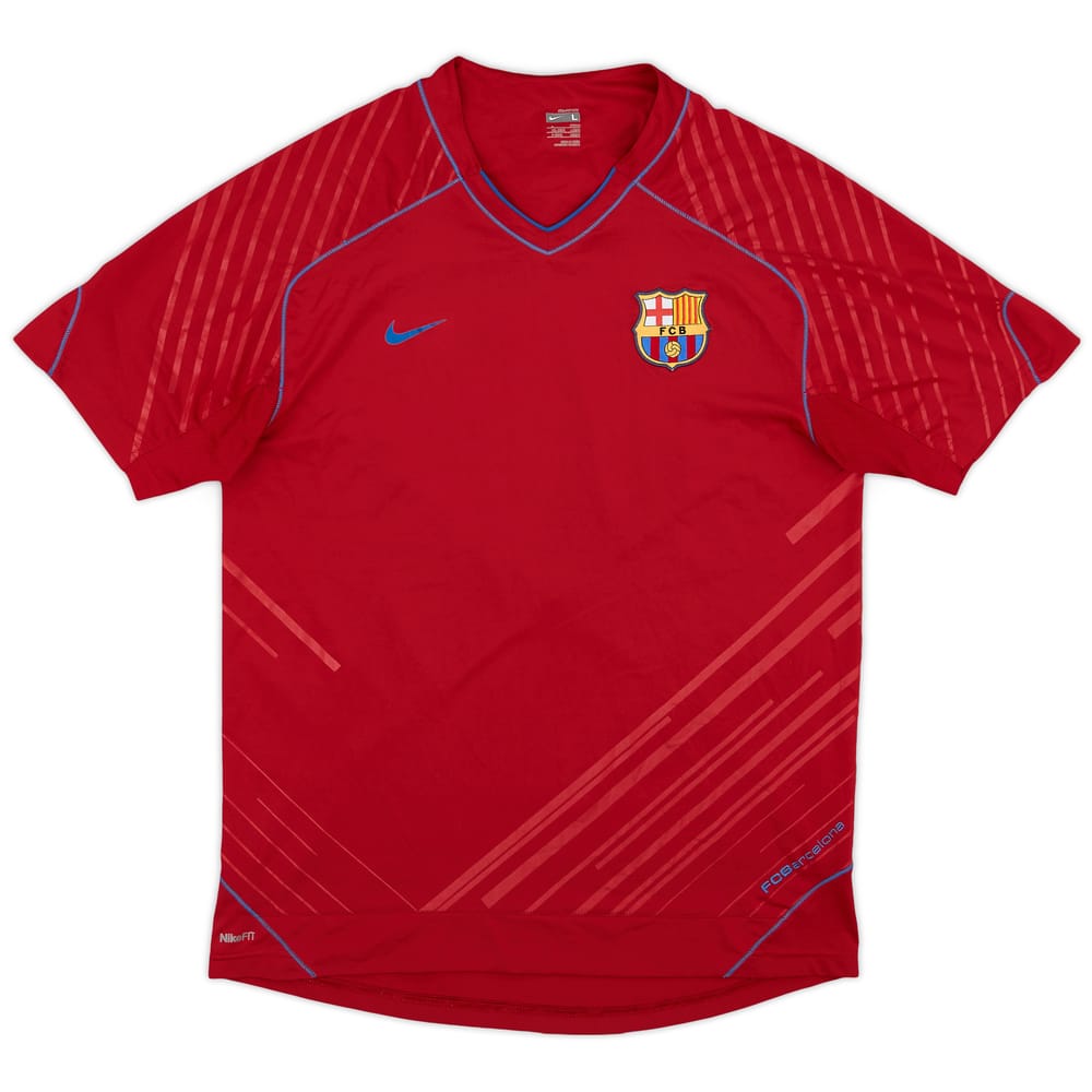 2007-08 Barcelona Nike Training Shirt - 8/10 - (L)