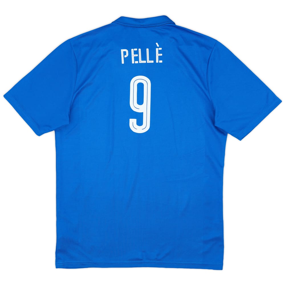 2014-15 Italy Basic Home Shirt Pelle #9 - 8/10 - (L)