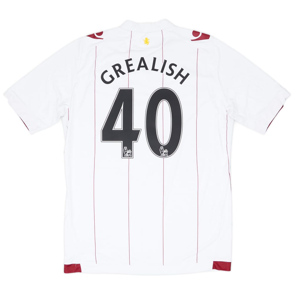 2014-15 Aston Villa Away Shirt Grealish #40 - 6/10 - (XL)