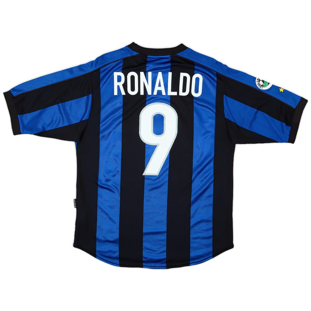 1999-00 Inter Milan Home Shirt Ronaldo #9 - 8/10 - (M)