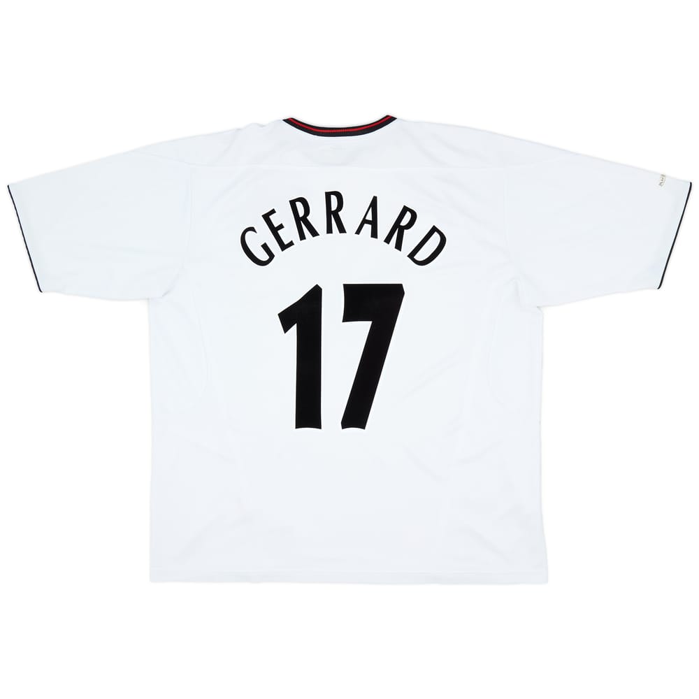 2003-04 Liverpool Away Shirt Gerrard #17 - 8/10 - (XXL)